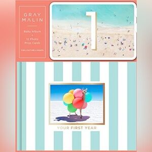 Gray Malin Baby Album with Colorful Photo Prop Cards